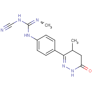 CAS No:115344-47-3 1-cyano-2-methyl-3-[4-(4-methyl-6-oxo-4,<br />5-dihydro-1H-pyridazin-3-yl)phenyl]guanidine