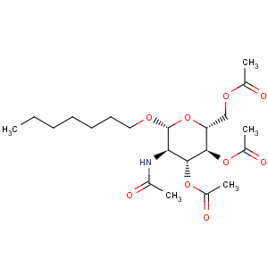 CAS No:115431-24-8 Heptyl 2-acetamido-3,4,6-tri-O-acetyl-2-deoxy-beta-D-glucopyranoside