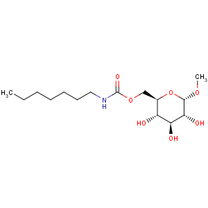 CAS No:115457-83-5 a-D-Glucopyranoside, methyl,6-(heptylcarbamate)