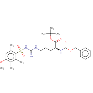 CAS No:115608-60-1 L-Ornithine,N5-[imino[[(4-methoxy-2,3,6-trimethylphenyl)sulfonyl]amino]methyl]-N2-[(phenylmethoxy)carbonyl]-,1,1-dimethylethyl ester