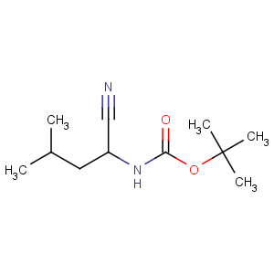 CAS No:115654-59-6 tert-butyl N-[(1S)-1-cyano-3-methylbutyl]carbamate