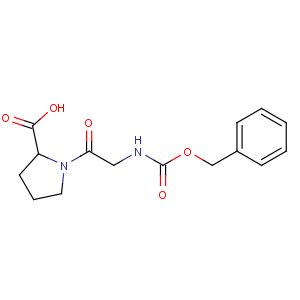 CAS No:1160-54-9 (2S)-1-[2-(phenylmethoxycarbonylamino)acetyl]pyrrolidine-2-carboxylic<br />acid