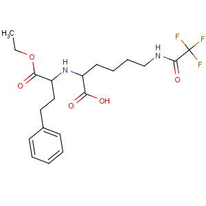 CAS No:116169-90-5 (2S)-2-[[(2S)-1-ethoxy-1-oxo-4-phenylbutan-2-yl]amino]-6-[(2,2,<br />2-trifluoroacetyl)amino]hexanoic acid