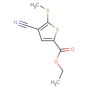CAS No:116170-84-4 ethyl 4-cyano-5-methylsulfanylthiophene-2-carboxylate