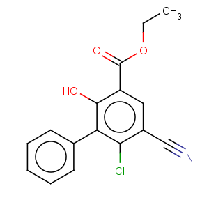 CAS No:116177-63-0 6-Chloro-5-cyano-2-hydroxy-biphenyl-3-carboxylic acid ethyl ester
