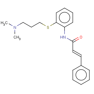 CAS No:1166-34-3 2-Propenamide,N-[2-[[3-(dimethylamino)propyl]thio]phenyl]-3-phenyl-
