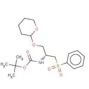 CAS No:116611-45-1 tert-butyl N-[(2R)-1-(benzenesulfonyl)-3-[(2S)-oxan-2-yl]oxy-propan-2-yl]carbamate