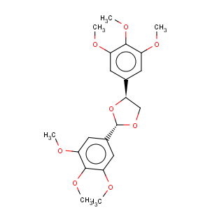 CAS No:116673-45-1 1,3-Dioxolane,2,4-bis(3,4,5-trimethoxyphenyl)-, (2R,4R)-rel-