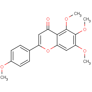CAS No:1168-42-9 5,6,7-trimethoxy-2-(4-methoxyphenyl)chromen-4-one