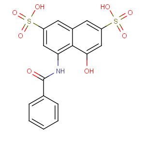 CAS No:117-46-4 4-benzamido-5-hydroxynaphthalene-2,7-disulfonic acid