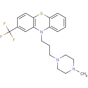 CAS No:117-89-5 10-[3-(4-methylpiperazin-1-yl)propyl]-2-(trifluoromethyl)phenothiazine