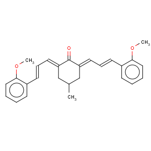 CAS No:117069-09-7 Cyclohexanone,2,6-bis[3-(2-methoxyphenyl)-2-propen-1-ylidene]-4-methyl-