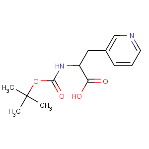 CAS No:117142-26-4 (2S)-2-[(2-methylpropan-2-yl)oxycarbonylamino]-3-pyridin-3-ylpropanoic<br />acid