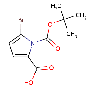 CAS No:117657-41-7 5-bromo-1-[(2-methylpropan-2-yl)oxycarbonyl]pyrrole-2-carboxylic acid
