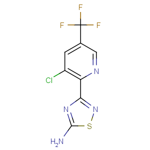 CAS No:1179362-69-6 3-[3-chloro-5-(trifluoromethyl)pyridin-2-yl]-1,2,4-thiadiazol-5-amine
