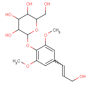 CAS No:118-34-3 (2R,3S,4S,5R,6S)-2-(hydroxymethyl)-6-[4-[(E)-3-hydroxyprop-1-enyl]-2,<br />6-dimethoxyphenoxy]oxane-3,4,5-triol