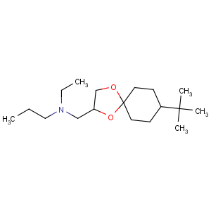 CAS No:118134-30-8 N-[(8-tert-butyl-1,<br />4-dioxaspiro[4.5]decan-3-yl)methyl]-N-ethylpropan-1-amine