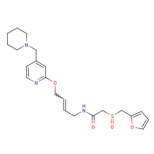 CAS No:118288-08-7 2-(furan-2-ylmethylsulfinyl)-N-[(Z)-4-[4-(piperidin-1-ylmethyl)pyridin-<br />2-yl]oxybut-2-enyl]acetamide