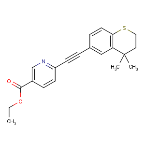 CAS No:118292-40-3 ethyl<br />6-[2-(4,4-dimethyl-2,<br />3-dihydrothiochromen-6-yl)ethynyl]pyridine-3-carboxylate