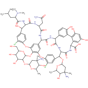 CAS No:118373-83-4 Vancomycin,22-O-(3-amino-2,3,6-trideoxy-3-C-methyl-a-L-arabino-hexopyranosyl)-56-methyl- (9CI)