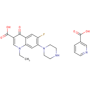 CAS No:118803-81-9 1-ethyl-6-fluoro-4-oxo-7-piperazin-1-ylquinoline-3-carboxylic<br />acid