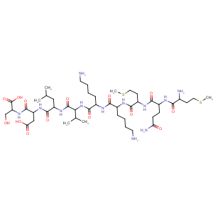 CAS No:118850-71-8 L-Serine,L-methionyl-L-glutaminyl-L-methionyl-L-lysyl-L-lysyl-L-valyl-L-leucyl-L-a-aspartyl-