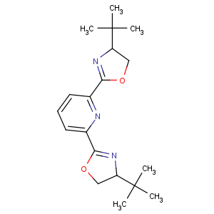 CAS No:118949-63-6 (4S)-4-tert-butyl-2-[6-[(4S)-4-tert-butyl-4,5-dihydro-1,<br />3-oxazol-2-yl]pyridin-2-yl]-4,5-dihydro-1,3-oxazole