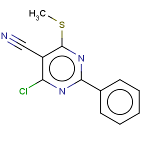 CAS No:118996-61-5 5-Pyrimidinecarbonitrile,4-chloro-6-(methylthio)-2-phenyl-