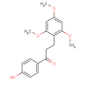 CAS No:119425-90-0 1-(4-hydroxyphenyl)-3-(2,4,6-trimethoxyphenyl)propan-1-one