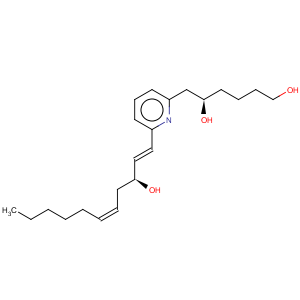 CAS No:119477-85-9 1,5-Hexanediol,6-[6-[(1E,3R,5Z)-3-hydroxy-1,5-undecadien-1-yl]-2-pyridinyl]-, (5S)-