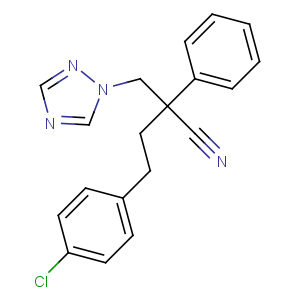 CAS No:119611-00-6 4-(4-chlorophenyl)-2-phenyl-2-(1,2,4-triazol-1-ylmethyl)butanenitrile