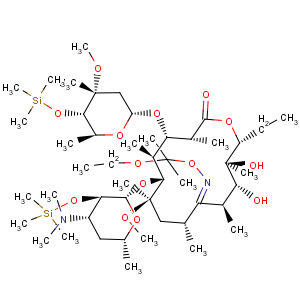 CAS No:119665-62-2 Erythromycin,6-O-methyl-2',4''-bis-O-(trimethylsilyl)-, 9-[O-(1-ethoxy-1-methylethyl)oxime]