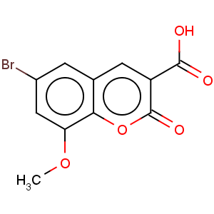 CAS No:119686-34-9 2H-1-Benzopyran-3-carboxylicacid, 6-bromo-8-methoxy-2-oxo-