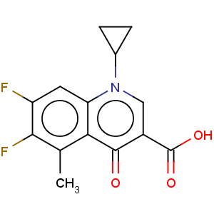 CAS No:119915-47-8 3-Quinolinecarboxylicacid, 1-cyclopropyl-6,7-difluoro-1,4-dihydro-5-methyl-4-oxo-