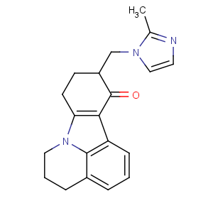 CAS No:120635-74-7 4H-Pyrido[3,2,1-jk]carbazol-11(8H)-one,5,6,9,10-tetrahydro-10-[(2-methyl-1H-imidazol-1-yl)methyl]-, (10R)-