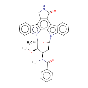 CAS No:120685-11-2 Benzamide,N-[(9S,10R,11R,13R)-2,3,10,11,12,13-hexahydro-10-methoxy-9-methyl-1-oxo-9,13-epoxy-1H,9H-diindolo[1,2,3-gh:3',2',1'-lm]pyrrolo[3,4-j][1,7]benzodiazonin-11-yl]-N-methyl-