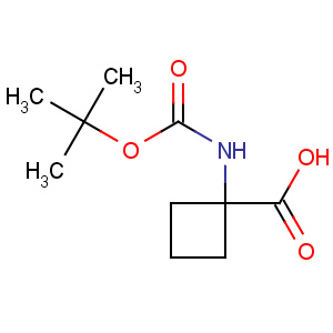 CAS No:120728-10-1 1-[(2-methylpropan-2-yl)oxycarbonylamino]cyclobutane-1-carboxylic acid