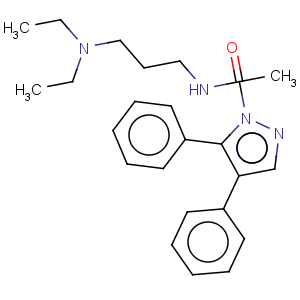 CAS No:120982-59-4 1H-Pyrazole-1-acetamide,N-[3-(diethylamino)propyl]-3,4-diphenyl-