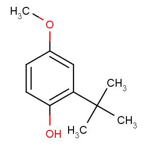 CAS No:121-00-6 2-tert-butyl-4-methoxyphenol