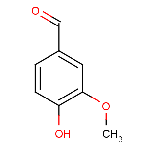 CAS No:121-33-5 4-hydroxy-3-methoxybenzaldehyde