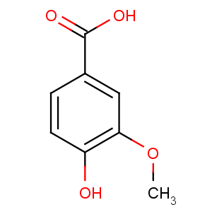CAS No:121-34-6 4-hydroxy-3-methoxybenzoic acid