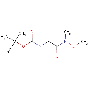 CAS No:121505-93-9 tert-butyl N-[2-[methoxy(methyl)amino]-2-oxoethyl]carbamate