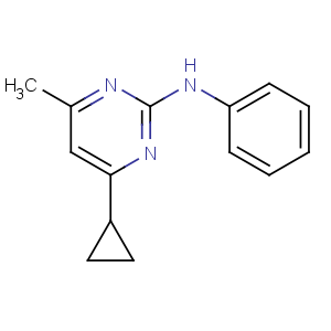 CAS No:121552-61-2 4-cyclopropyl-6-methyl-N-phenylpyrimidin-2-amine