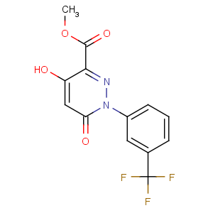 CAS No:121582-55-6 methyl<br />4-hydroxy-6-oxo-1-[3-(trifluoromethyl)phenyl]pyridazine-3-carboxylate