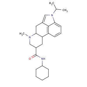 CAS No:121588-75-8 Ergoline-8-carboxamide,N-cyclohexyl-6-methyl-1-(1-methylethyl)-, (8b)-