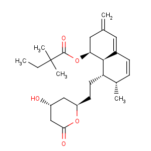 CAS No:121624-18-8 Butanoic acid,2,2-dimethyl-,(1S,7S,8S,8aR)-1,2,3,7,8,8a-hexahydro-7-methyl-3-methylene-8-[2-[(2R,4R)-tetrahydro-4-hydroxy-6-oxo-2H-pyran-2-yl]ethyl]-1-naphthalenylester