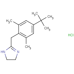 CAS No:1218-35-5 2-[(4-tert-butyl-2,6-dimethylphenyl)methyl]-4,<br />5-dihydro-1H-imidazole