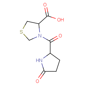 CAS No:121808-62-6 (4R)-3-[(2S)-5-oxopyrrolidine-2-carbonyl]-1,3-thiazolidine-4-carboxylic<br />acid