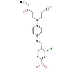 CAS No:12217-86-6 methyl<br />3-[4-[(2-chloro-4-nitrophenyl)diazenyl]-N-(2-cyanoethyl)anilino]<br />propanoate
