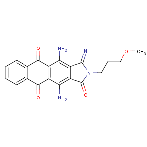CAS No:12222-85-4 4,11-diamino-1-imino-2-(3-methoxypropyl)naphtho[2,3-f]isoindole-3,5,<br />10-trione
